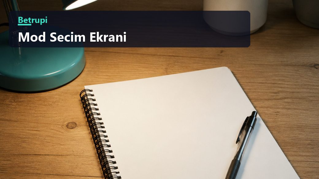 Betrupi ana ekranında sekiz mod kartının tür, oyuncu sayısı ve süre bilgisiyle listelendiği görüntü